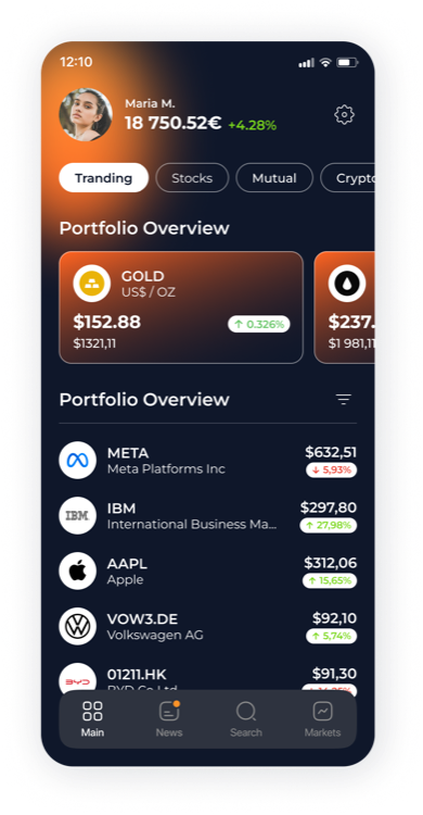App GPMVS — supervisa tu inversión en oro